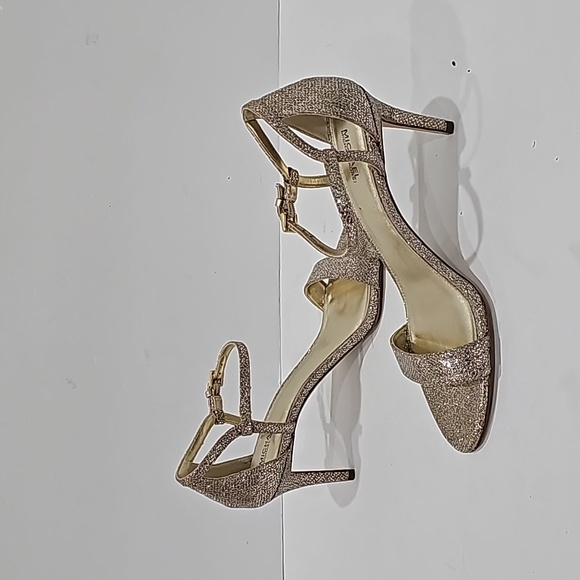Michael Kors gold glitter high heels sandles size 9.5 party evening - Picture 3 of 14